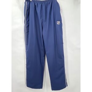NHL Hockey Warm Up Track Pants Zippered‎ Ankle Cotton Blend 3XL Game Sportswear